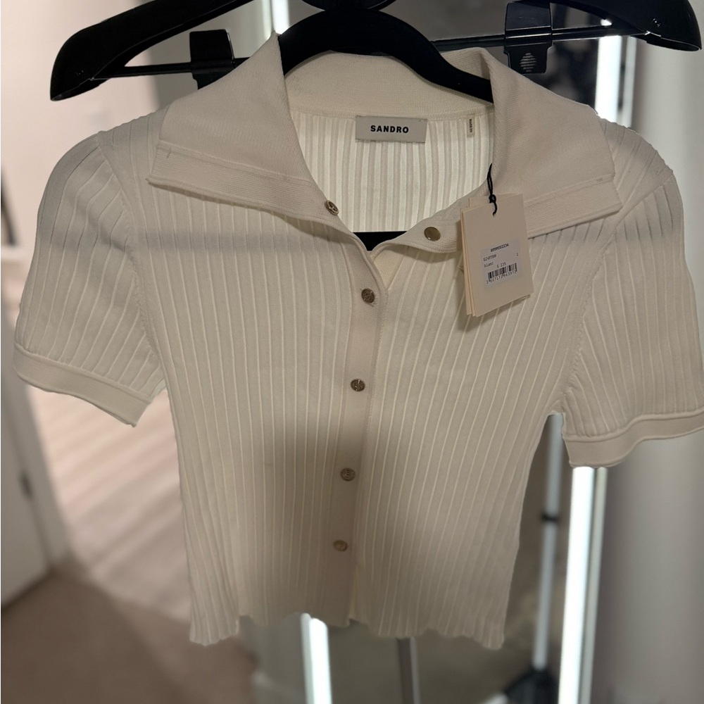 Sandro Fynn Knit Top - Picture 5 of 8
